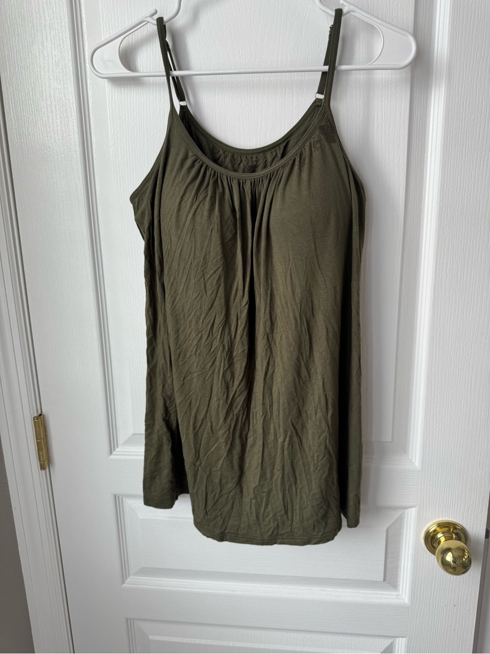 Olive Green Women's Spaghetti Strap Camisole